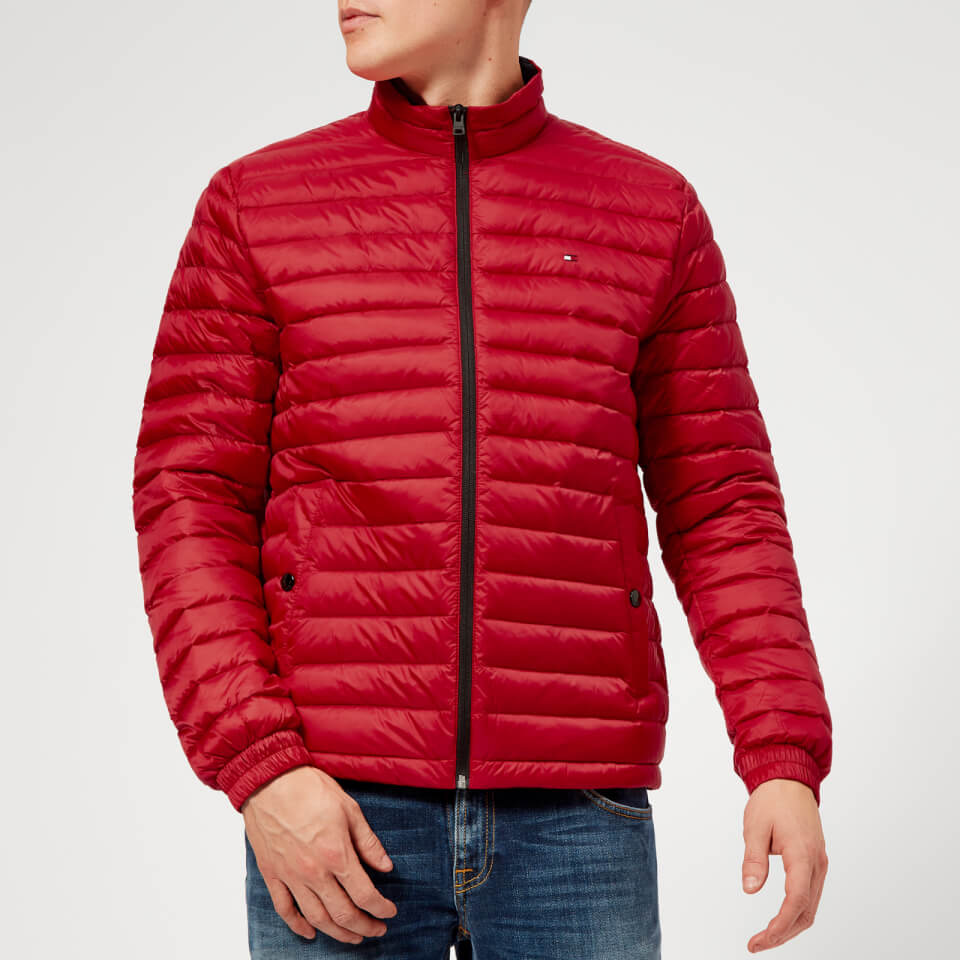 tommy hilfiger down jacket red