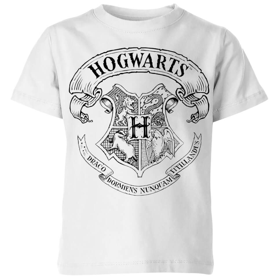 Harry Potter Hogwarts Crest Kids T Shirt White Iwoot