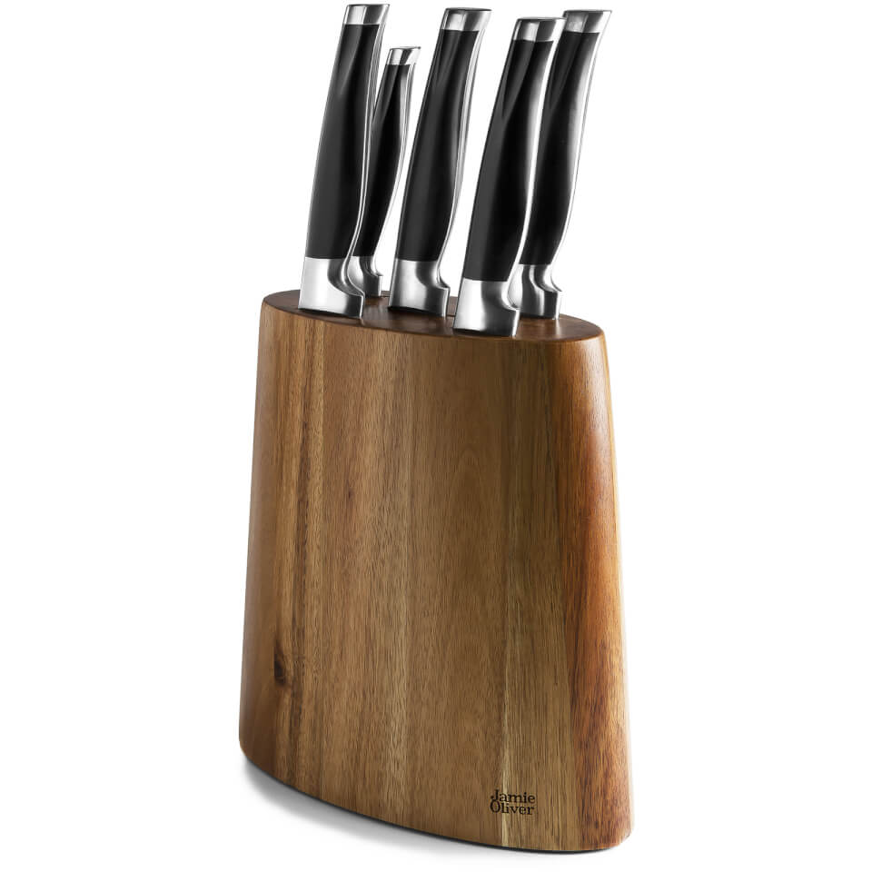 Jamie Oliver 5 Piece Acacia Knife Block Set Jamie Oliver Shop
