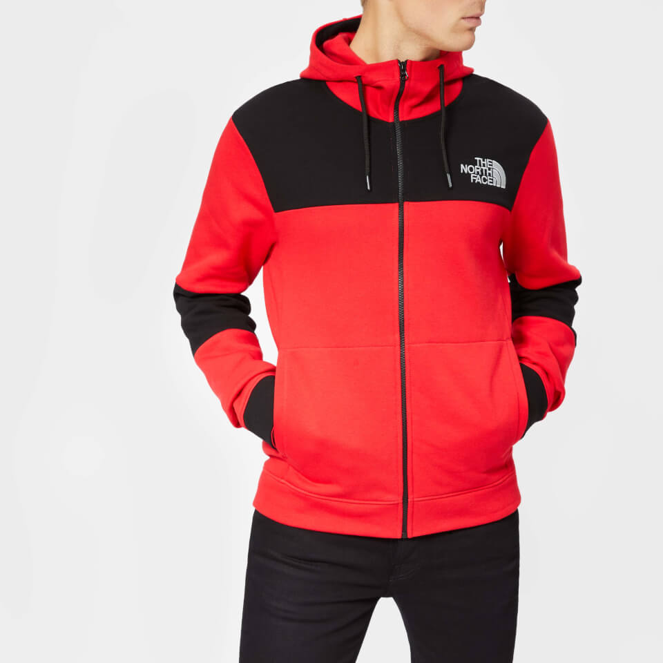 the north face himalayan hoodie red 