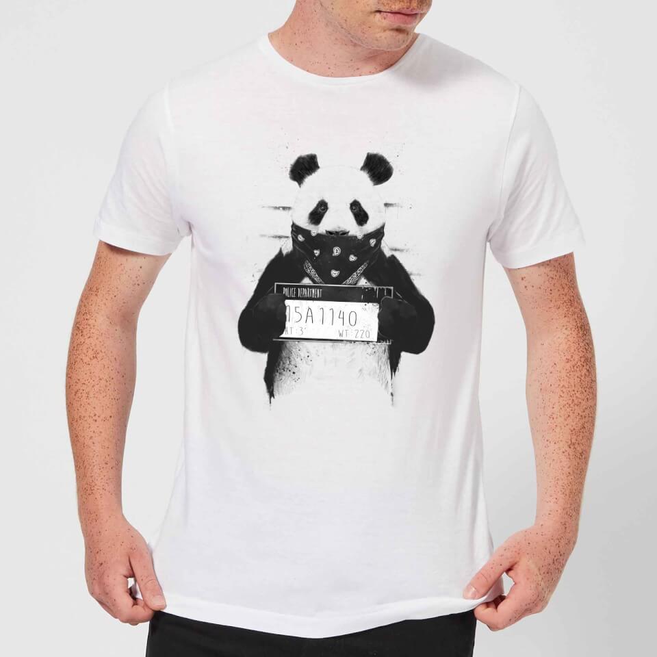 Balazs Solti Bandana Panda Men's T-Shirt - White - IWOOT UK