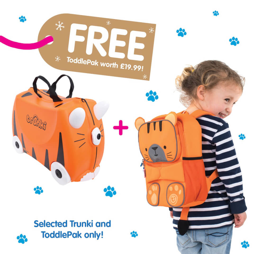 trunki tiger ride on suitcase