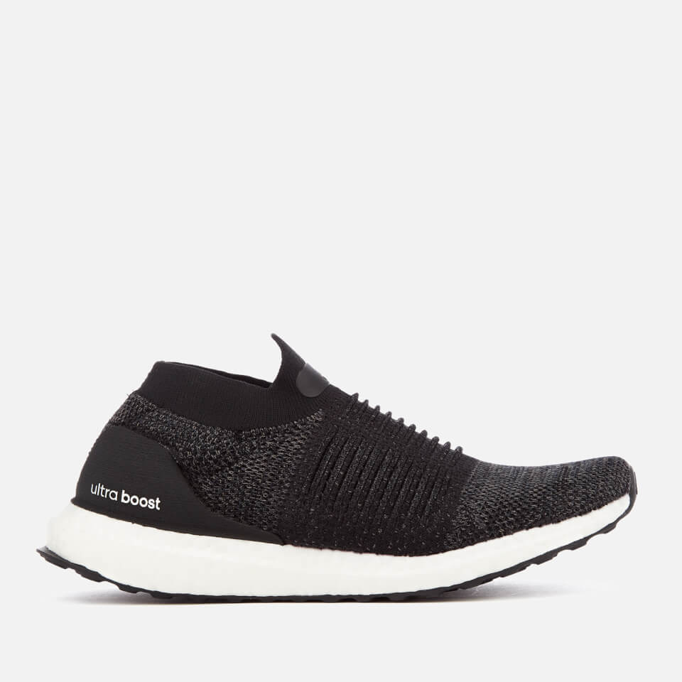 black laceless trainers