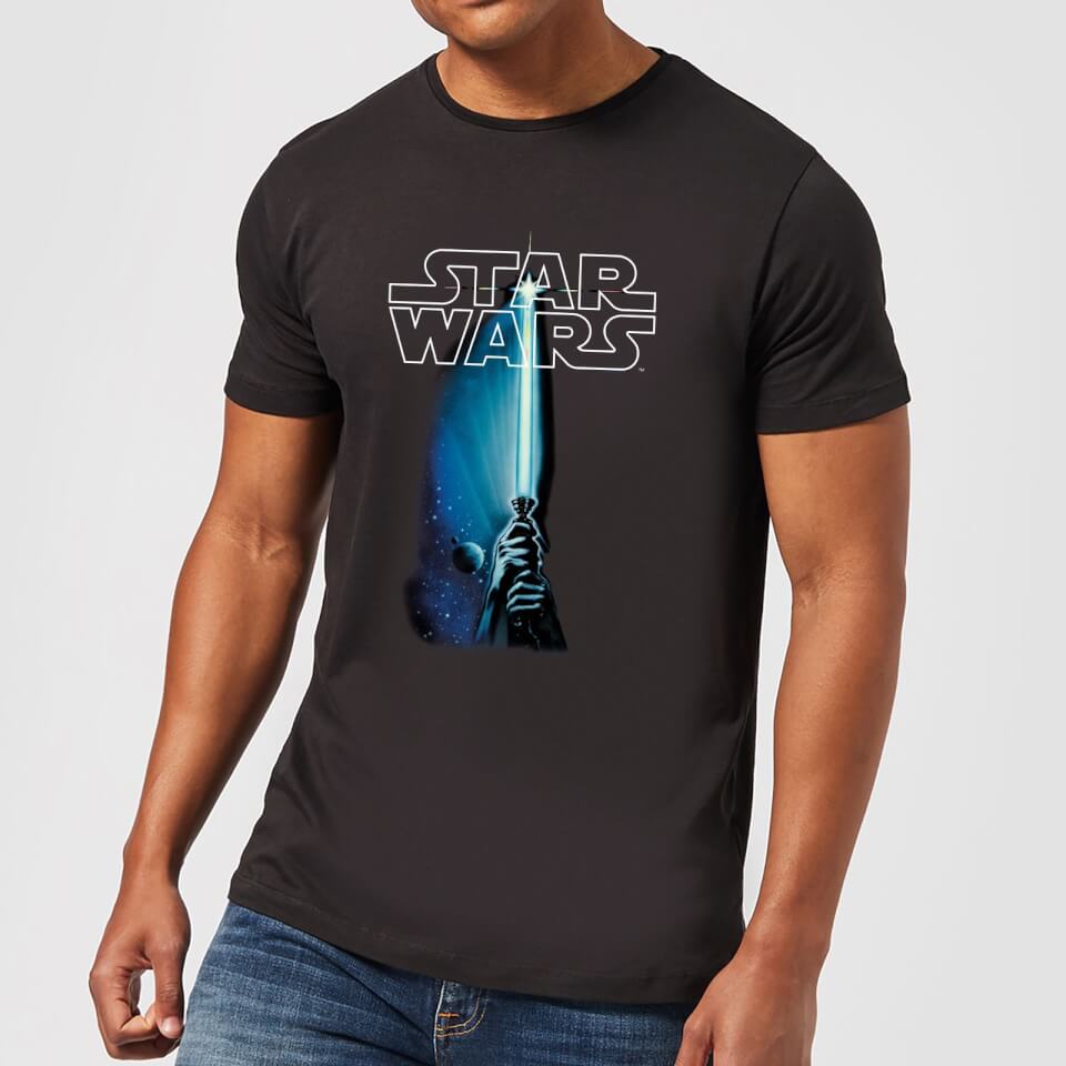 Star Wars Lightsaber Men's T-Shirt - Black Clothing - Zavvi UK