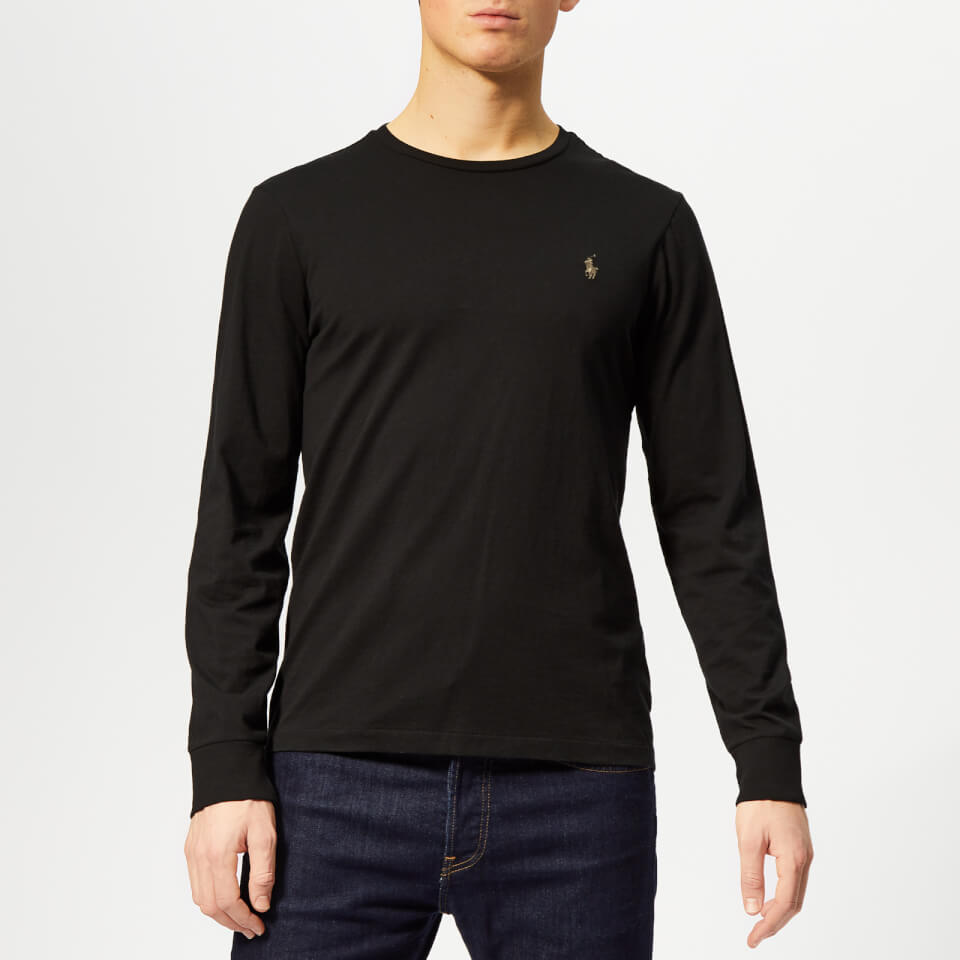 ralph lauren black long sleeve t shirt