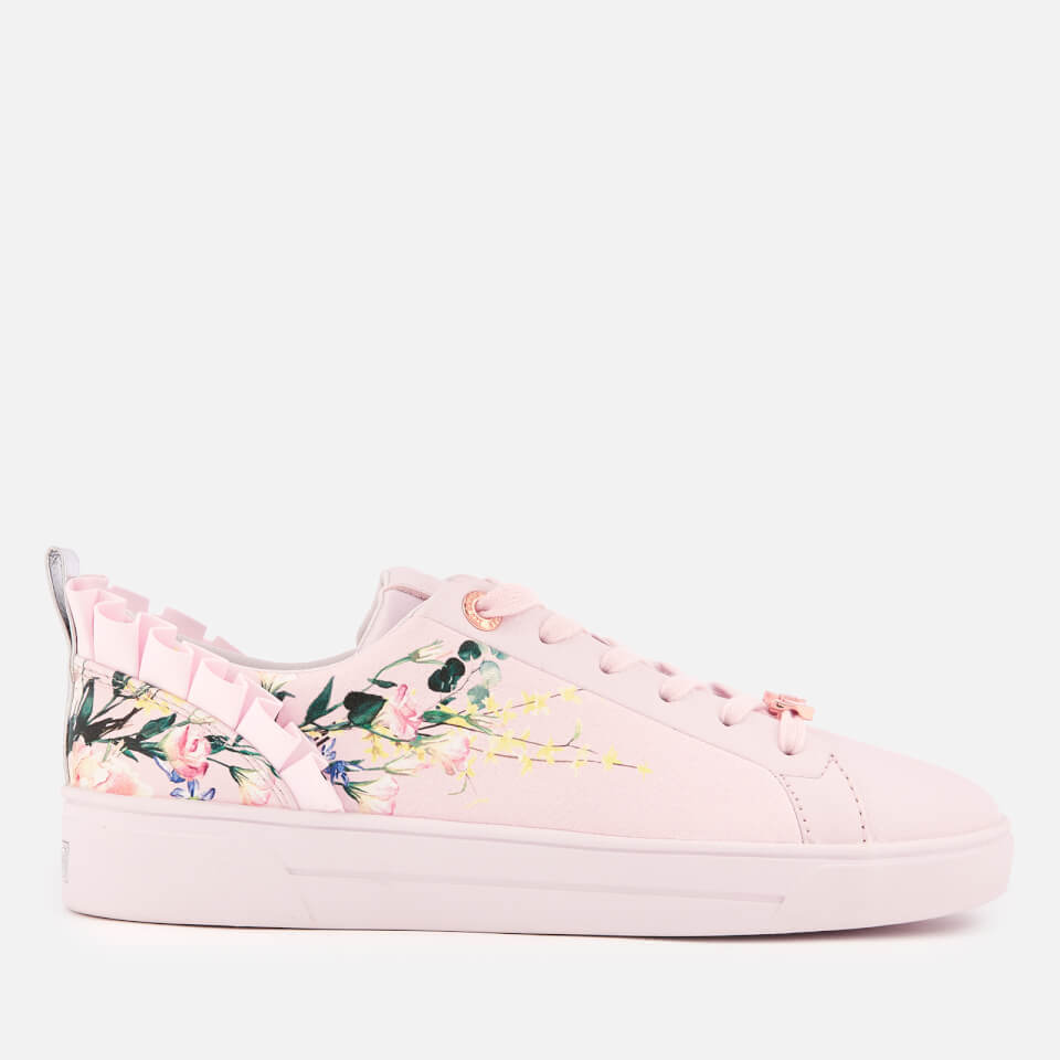 ted baker pink ruffle trainers