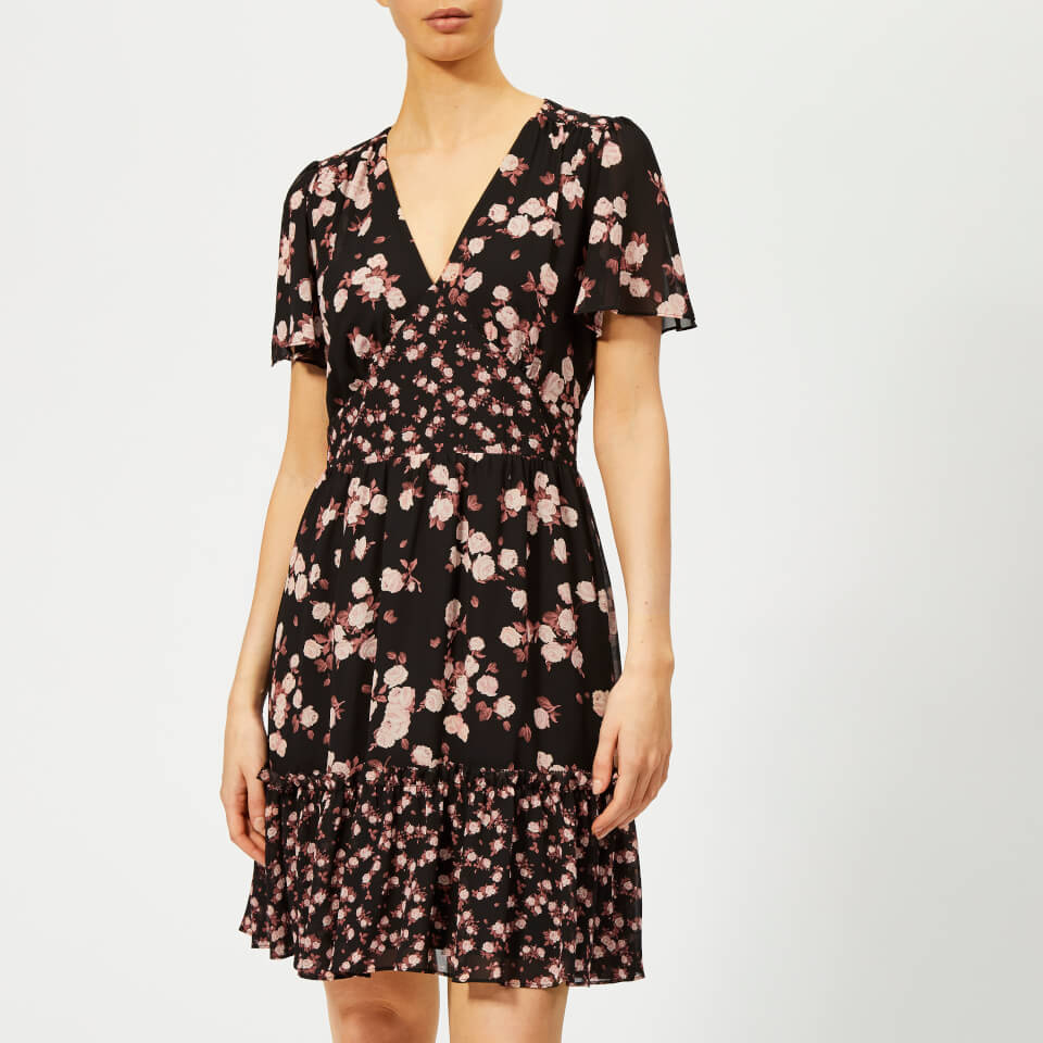 Michael kors mixed rose georgette dress clearance