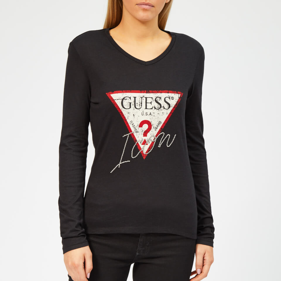 guess women's long sleeve shirts