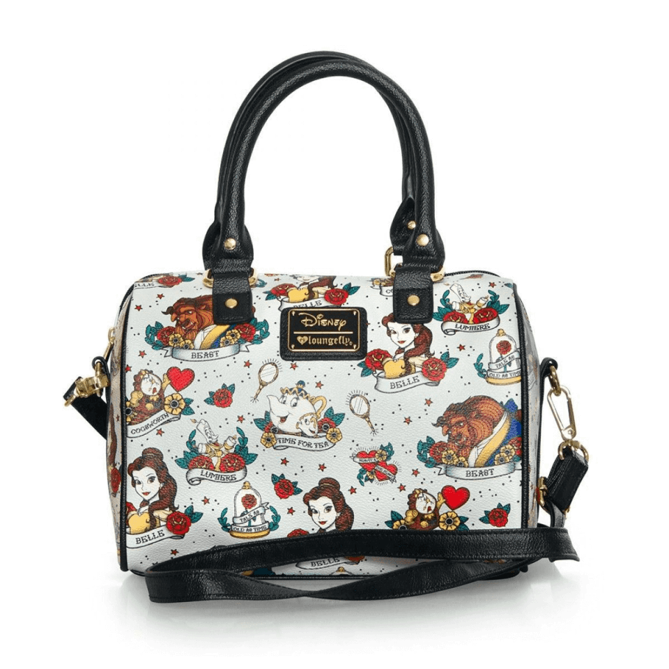 Sac A Main Disney La Belle Et La Bete Sac à main La Belle et la Bête style tatouage classique - Loungefly