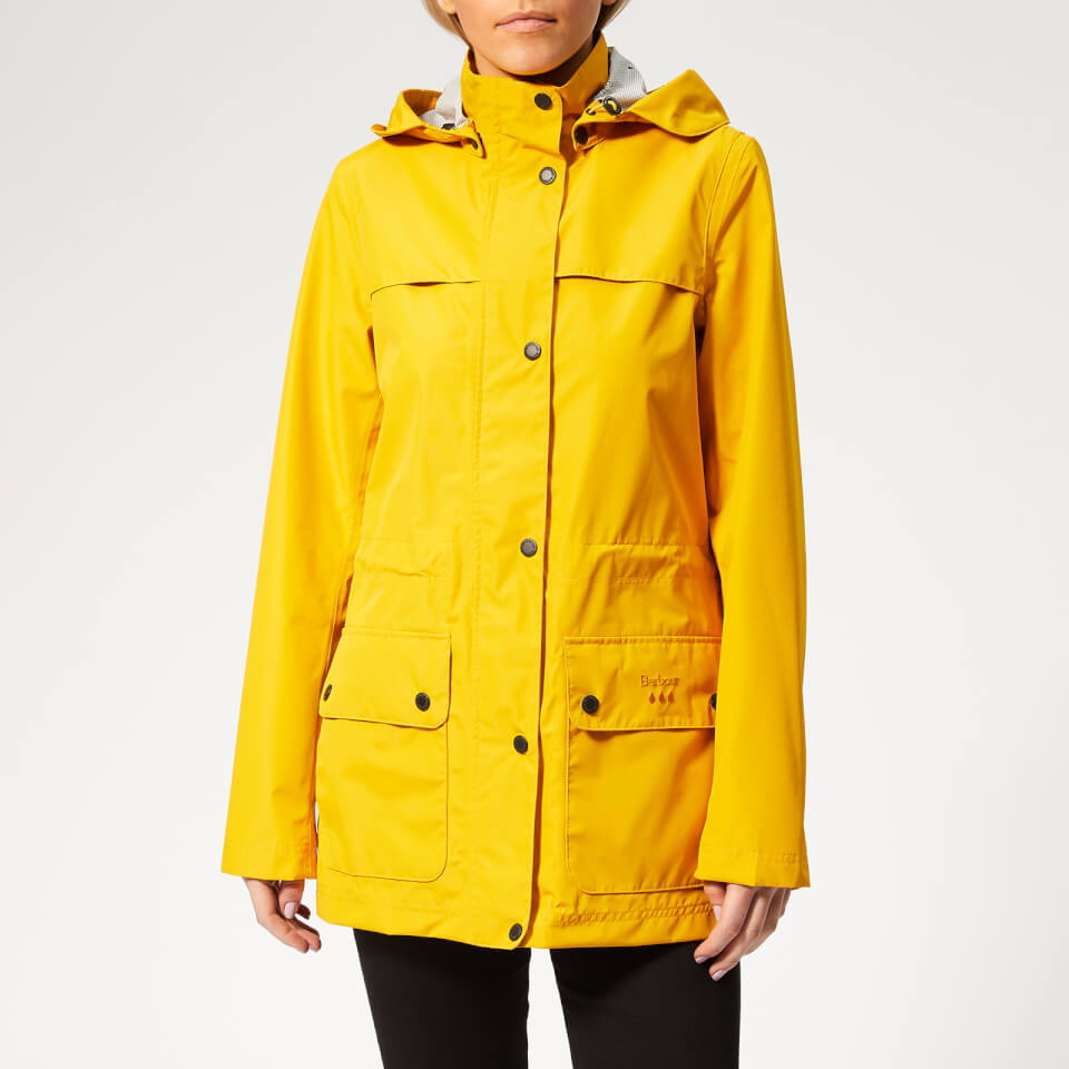 Barbour Women's Drizzel Jacket Canary Yellow Womens Clothing