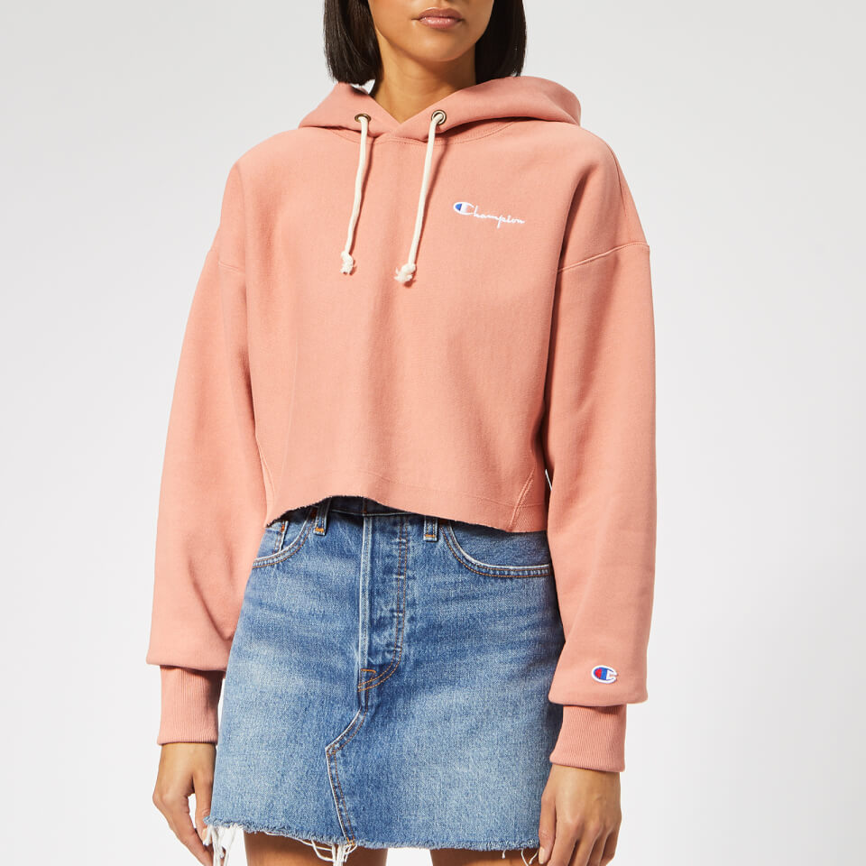 Download Champion Women's Cropped Hoodie - Pink Womens Clothing ...