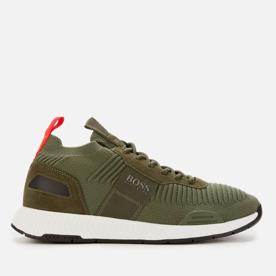 hugo boss titanium knit trainers