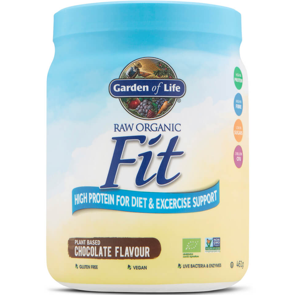 Raw Organic Fit Powder Chocolate 461G Garden of Life UK