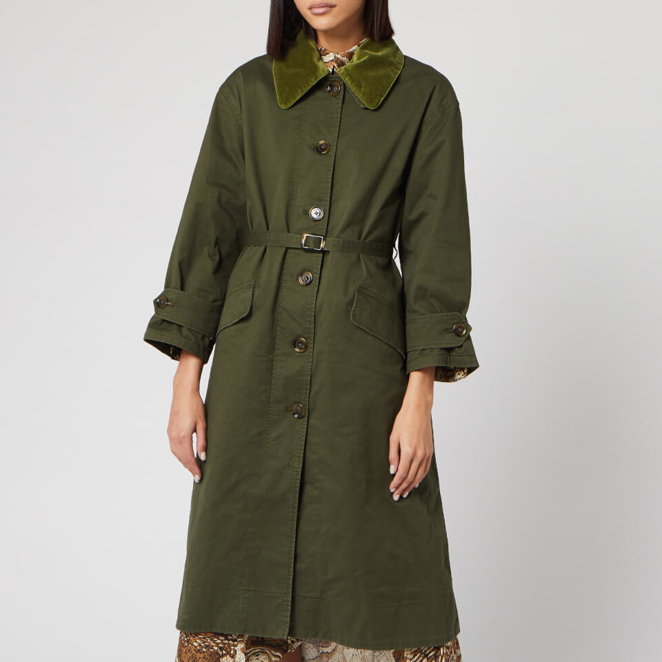 Barbour X Alexa Chung Women's Elfie Casual Jacket Summer Military