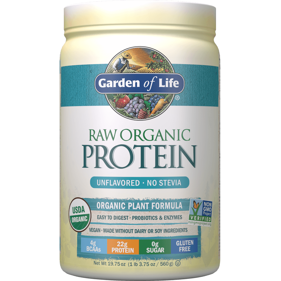 Organic Raw Shake Protéiné Arôme Neutre 620g Garden of Life FR