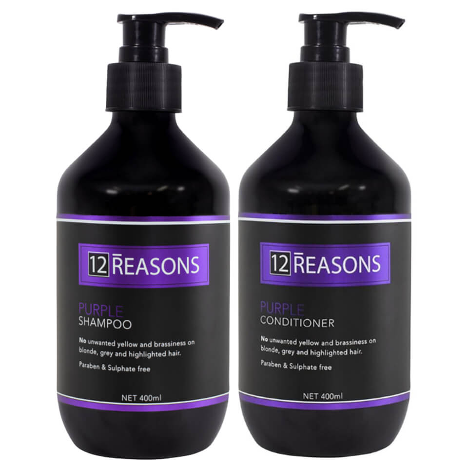 12Reasons Purple Shampoo and Conditioner Duo Blonde Hair
