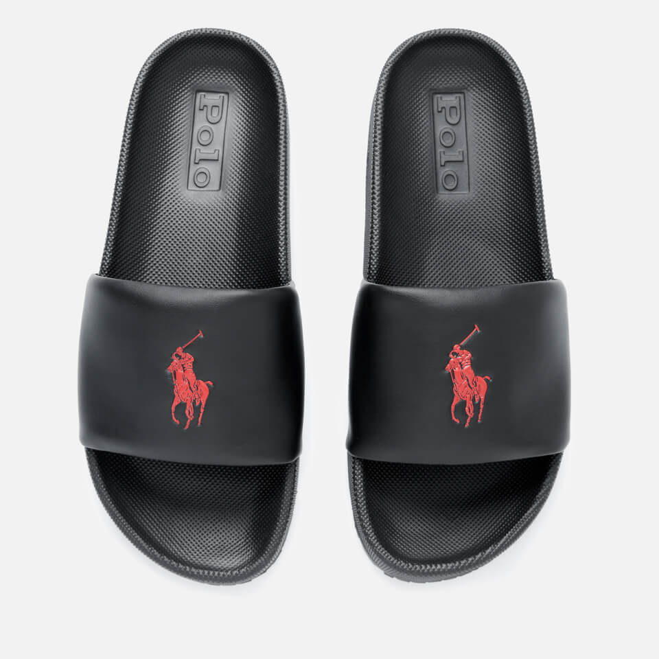 Polo Ralph Lauren Men's Cayson Slide Sandals - Black/Red | FREE UK ...
