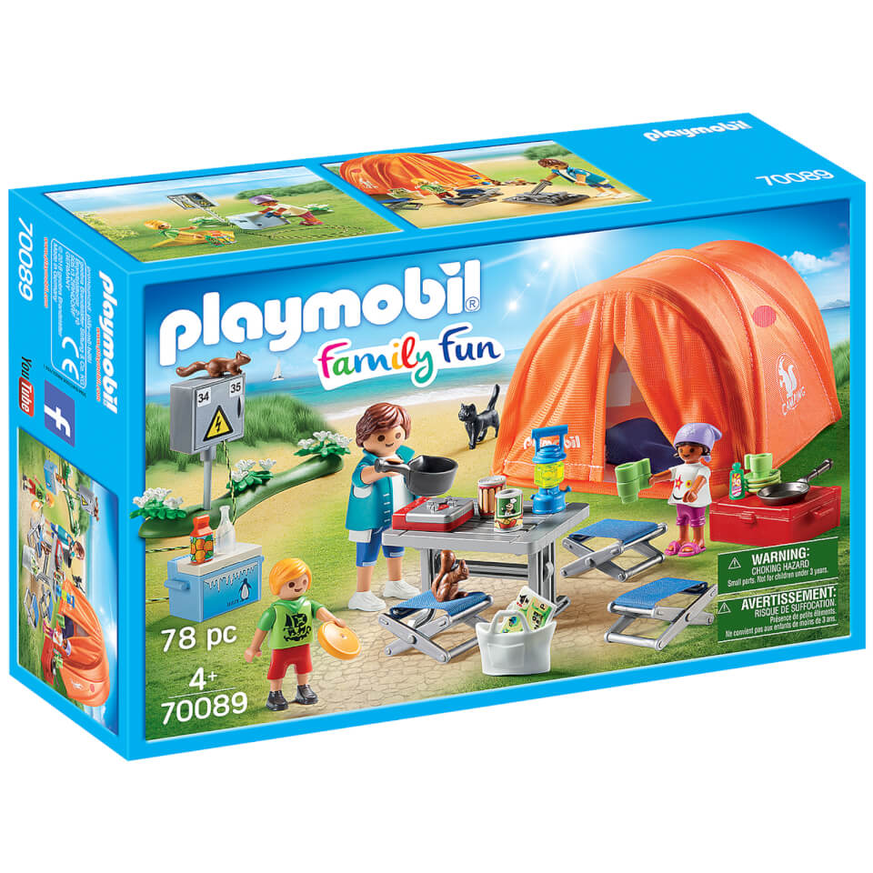 Playmobil Family Fun Camping Trip with Large Tent (70089) Toys Zavvi UK
