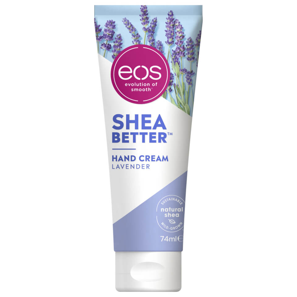 EOS Shea Butter Lavender Hand Cream 74ml Free US Shipping lookfantastic