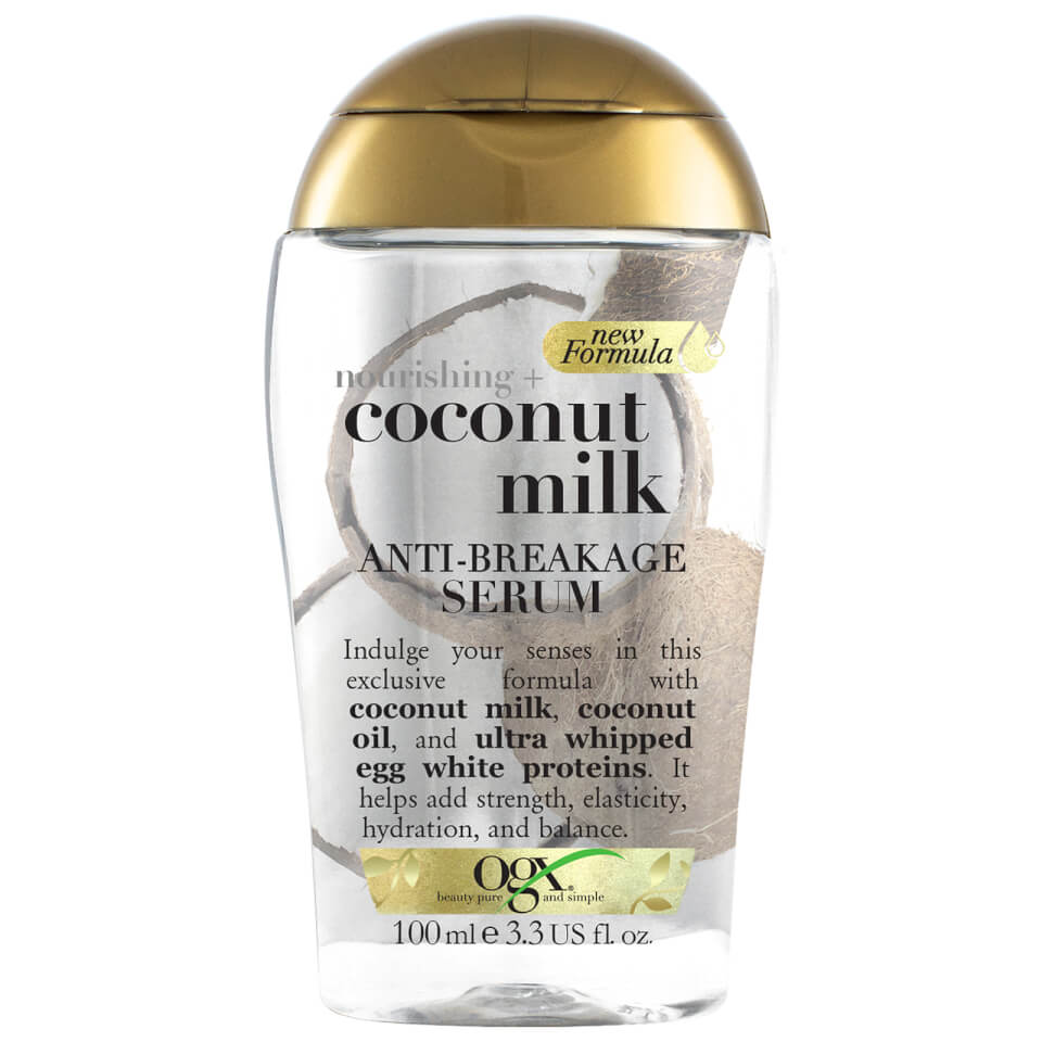 OGX Nourishing+ Coconut Milk AntiBreakage Serum 100ml LOOKFANTASTIC