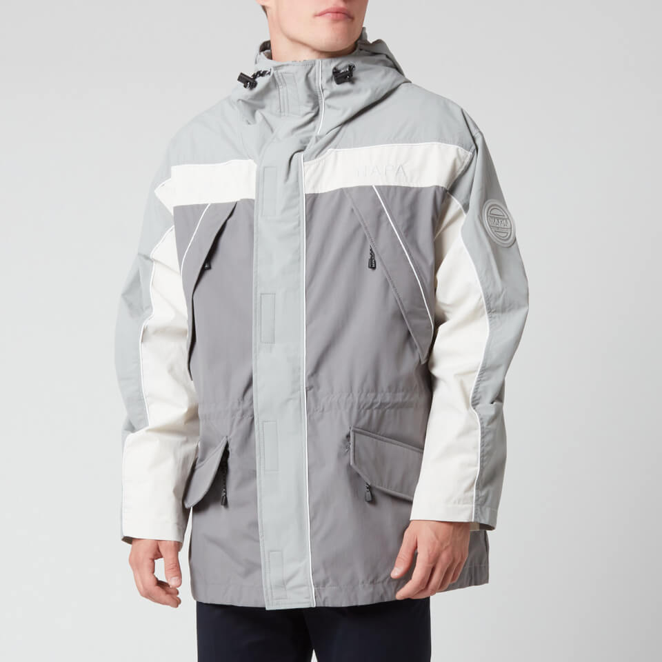 Napapijri X Martine Rose Men's Epoch Sum 1 Parka Jacket - Grey/Silver - Free UK Delivery Available