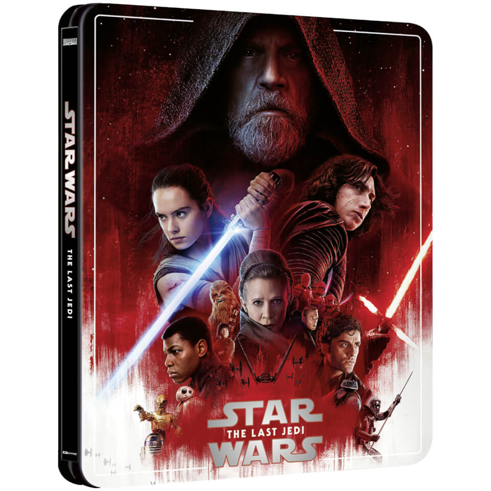 Star Wars Episode Viii The Last Jedi Zavvi Exclusive 4k Ultra Hd Steelbook 3 Disc Edition Includes Blu Ray Blu Ray Zavvi Us