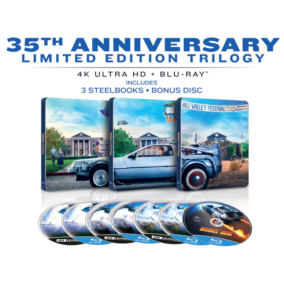 Back To The Future The Ultimate Trilogy Zavvi Exclusive 4k Ultra Hd Limited Steelbook Edition Includes 2d Blu Ray Blu Ray Zavvi Us