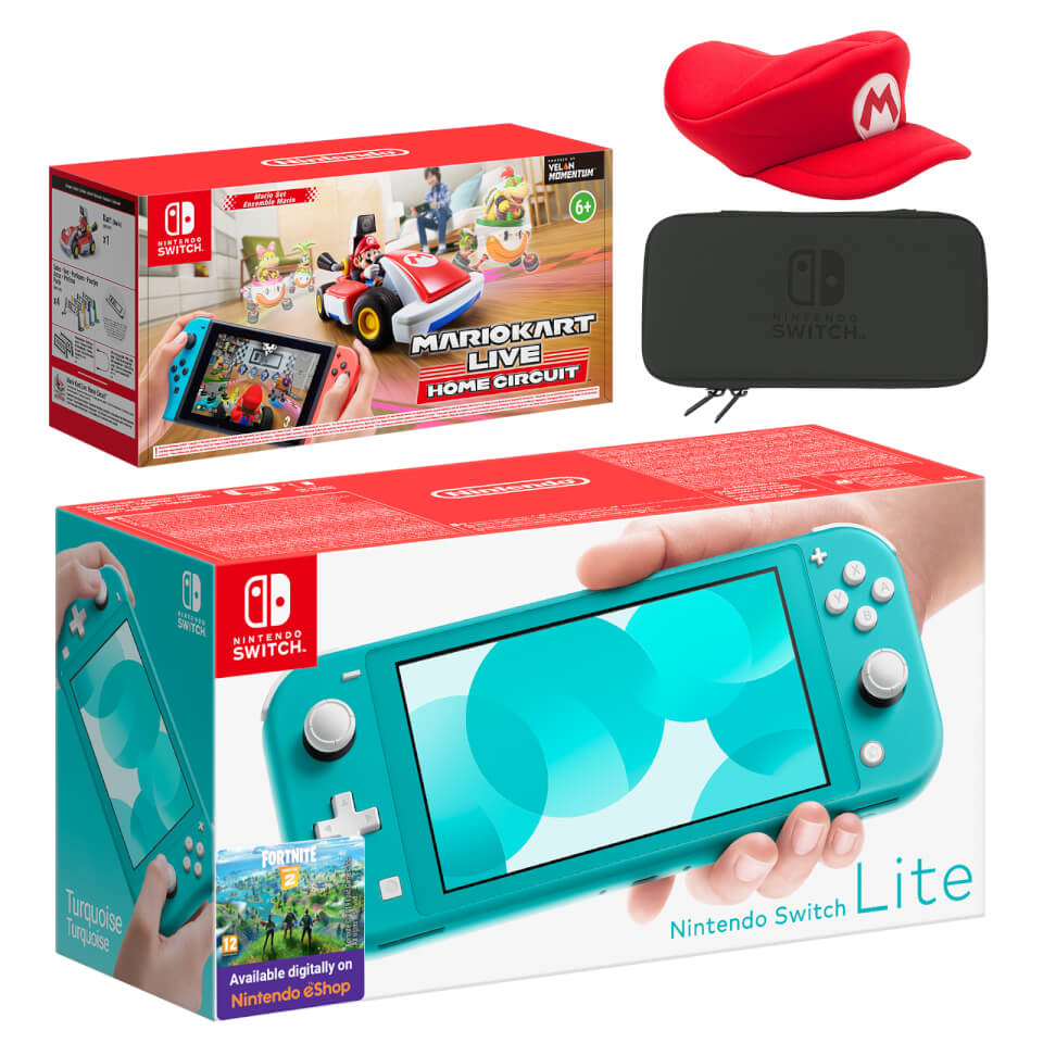 Nintendo Switch Lite (Turquoise) Mario Kart Live: Home Circuit - Mario