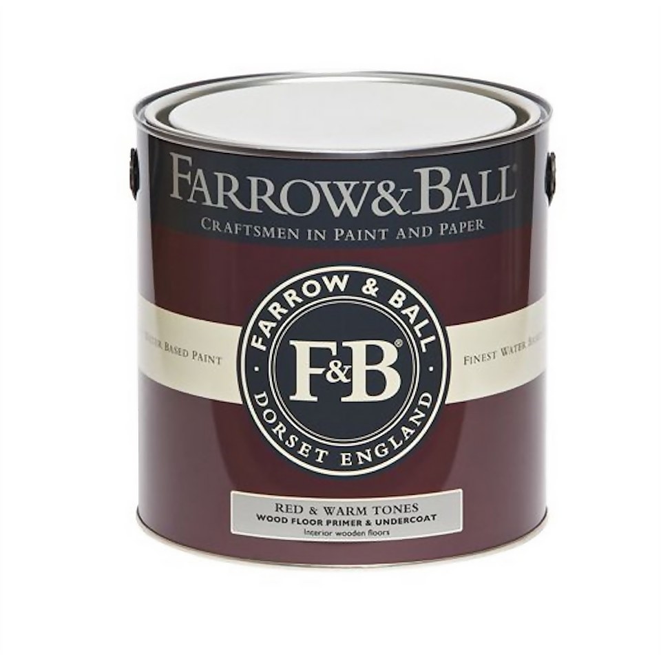 Farrow and Ball Wood Floor Primer Undercoat Red & Warm Tones 2.5L