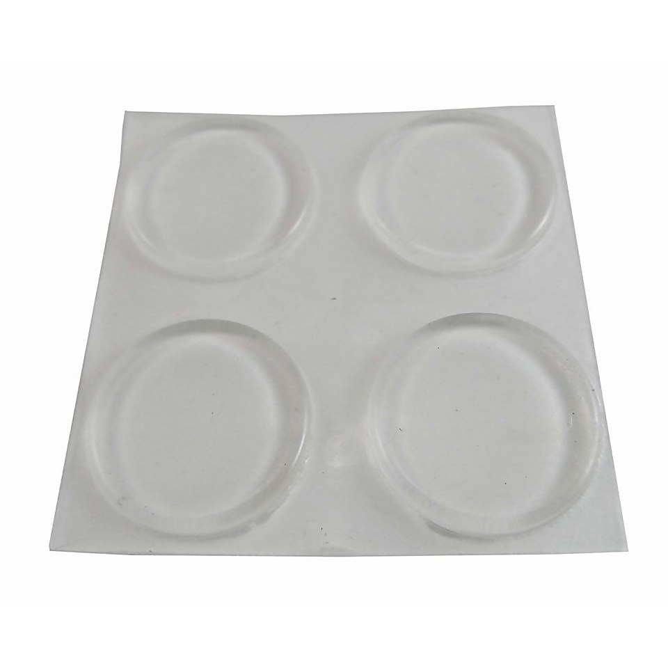 Protective Pad Clear 19mm - 8 Pack | Homebase