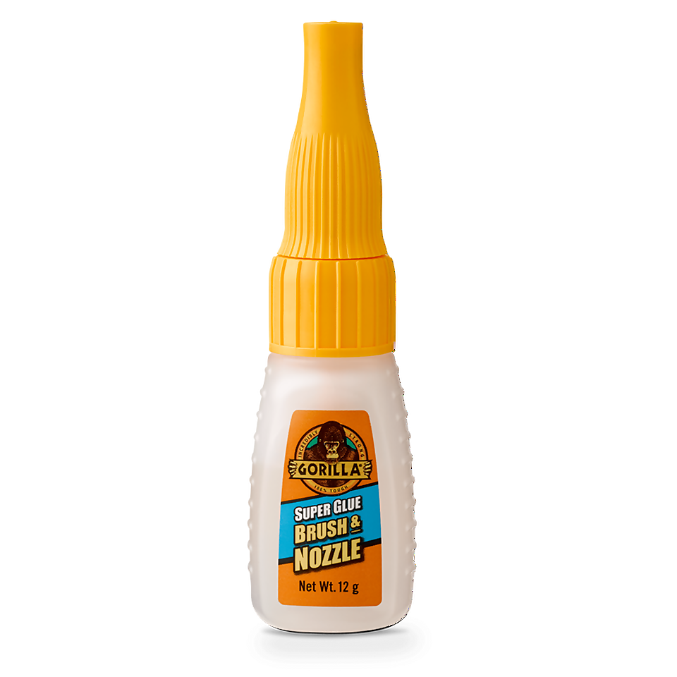 Gorilla Super Glue Brush & Nozzle 12g Homebase Gorilla Super Glue Brush & Nozzle 12g Homebase