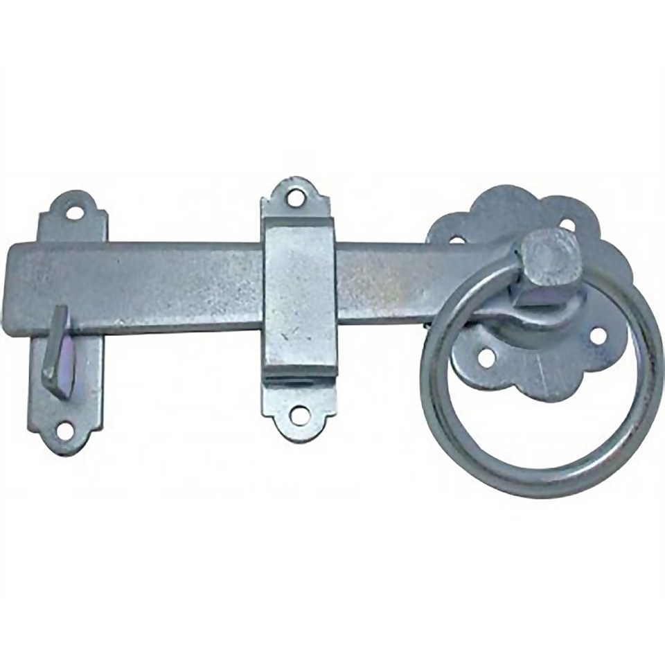 Ring Gate Latch 15.2cm, Zinc Homebase