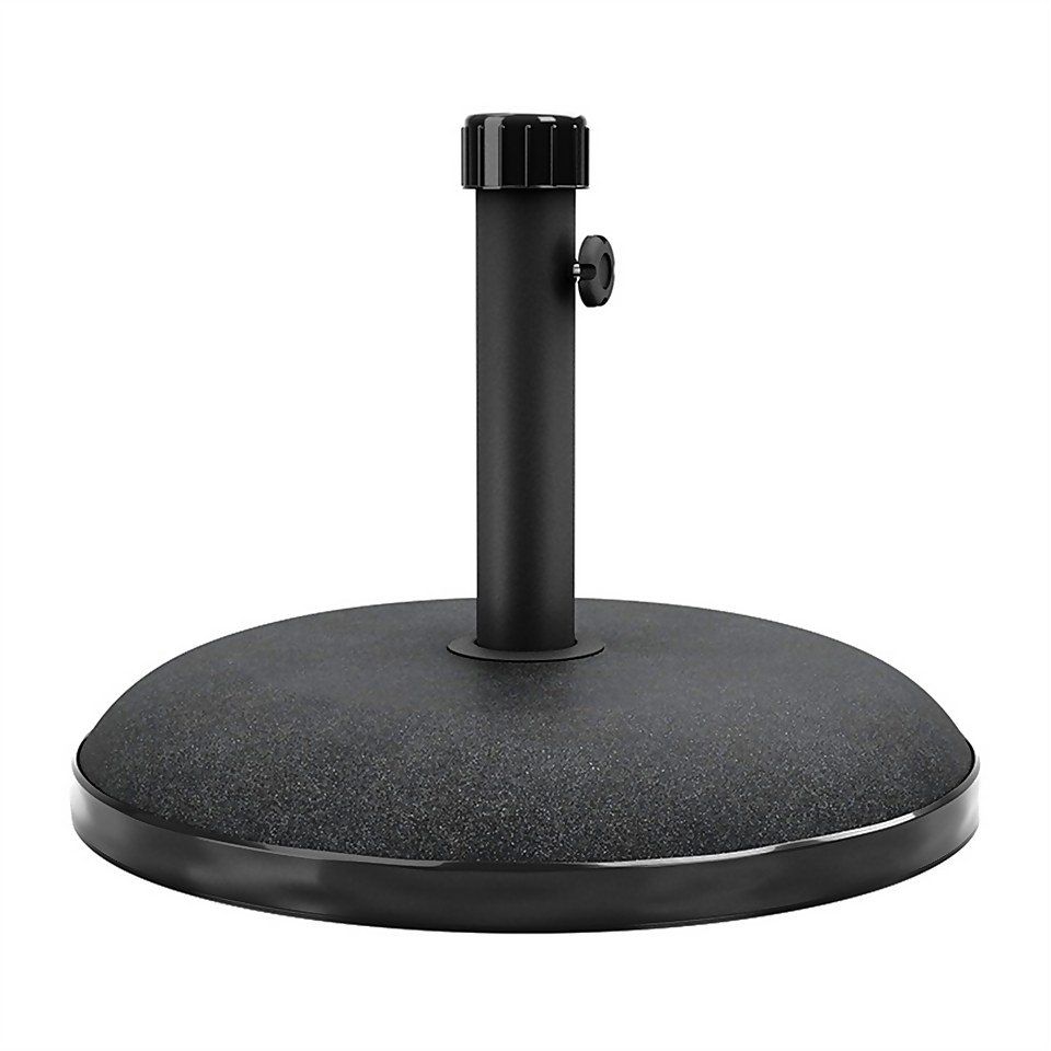Concrete Parasol Base 25kg Black Homebase