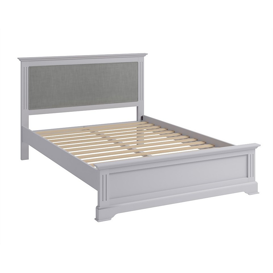Camborne Double Bed Frame Grey Homebase