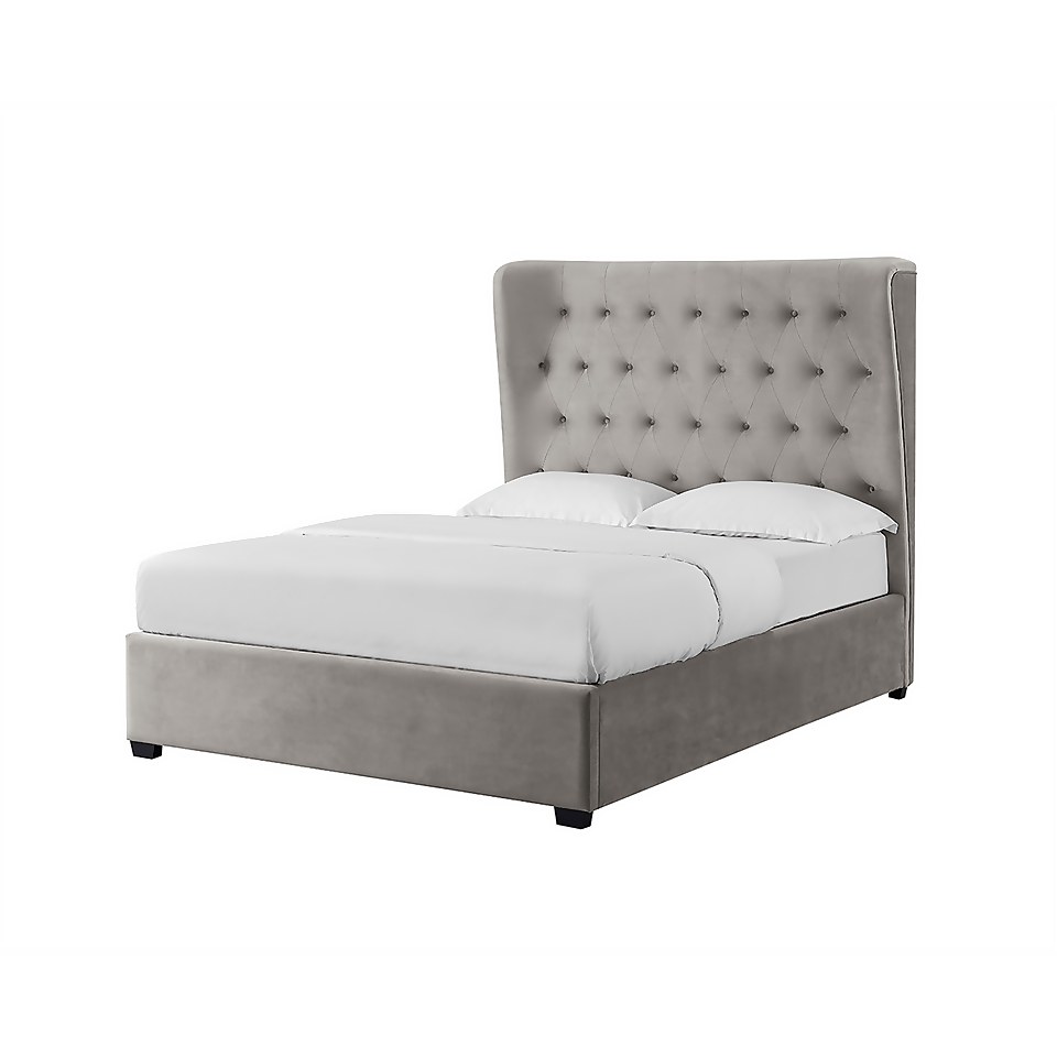 Belgravia Double Bed Grey Homebase