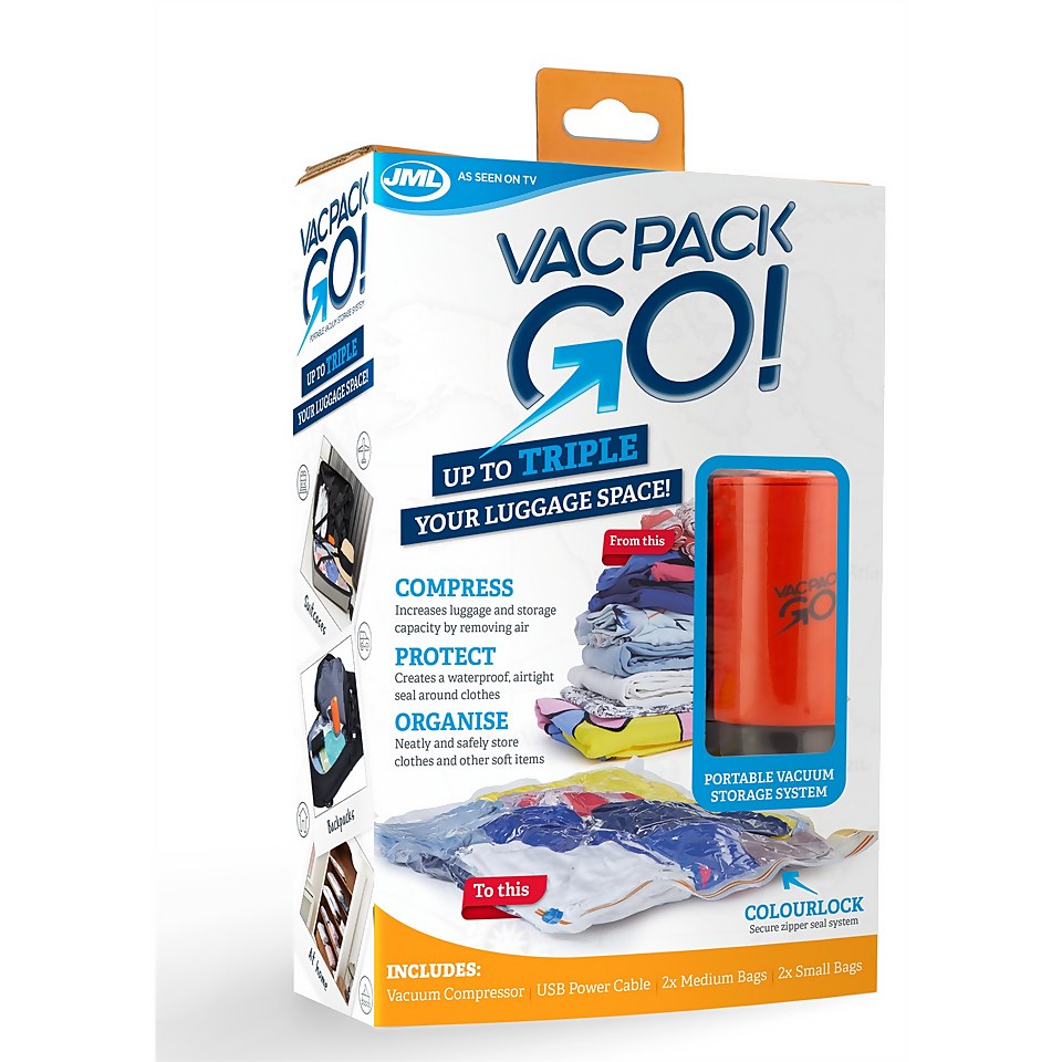 VacPack GO! Portable Vacuum Storage Homebase