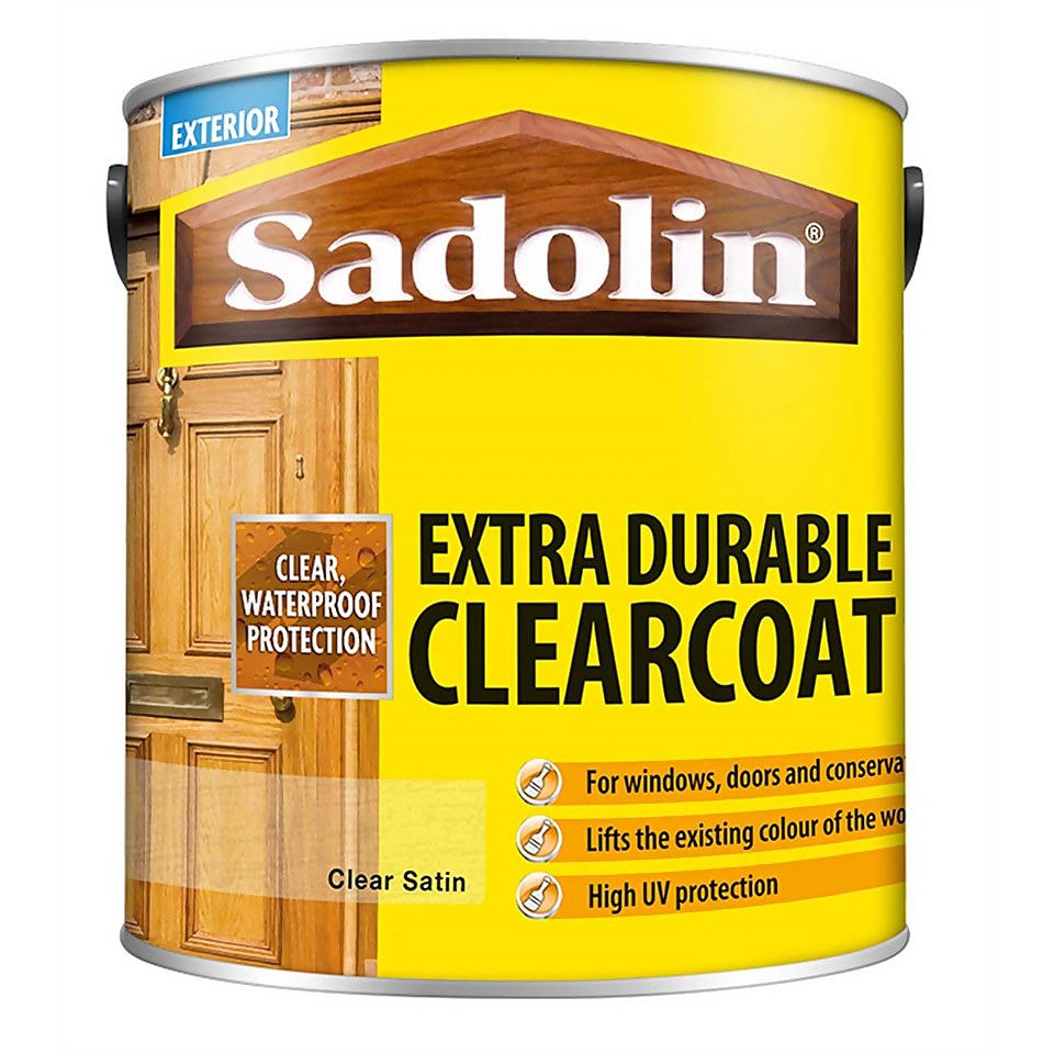 Sadolin Extra Durable ClearCoat Satin Clear 2.5L Homebase Sadolin Extra Durable ClearCoat Satin Clear 2.5L Homebase