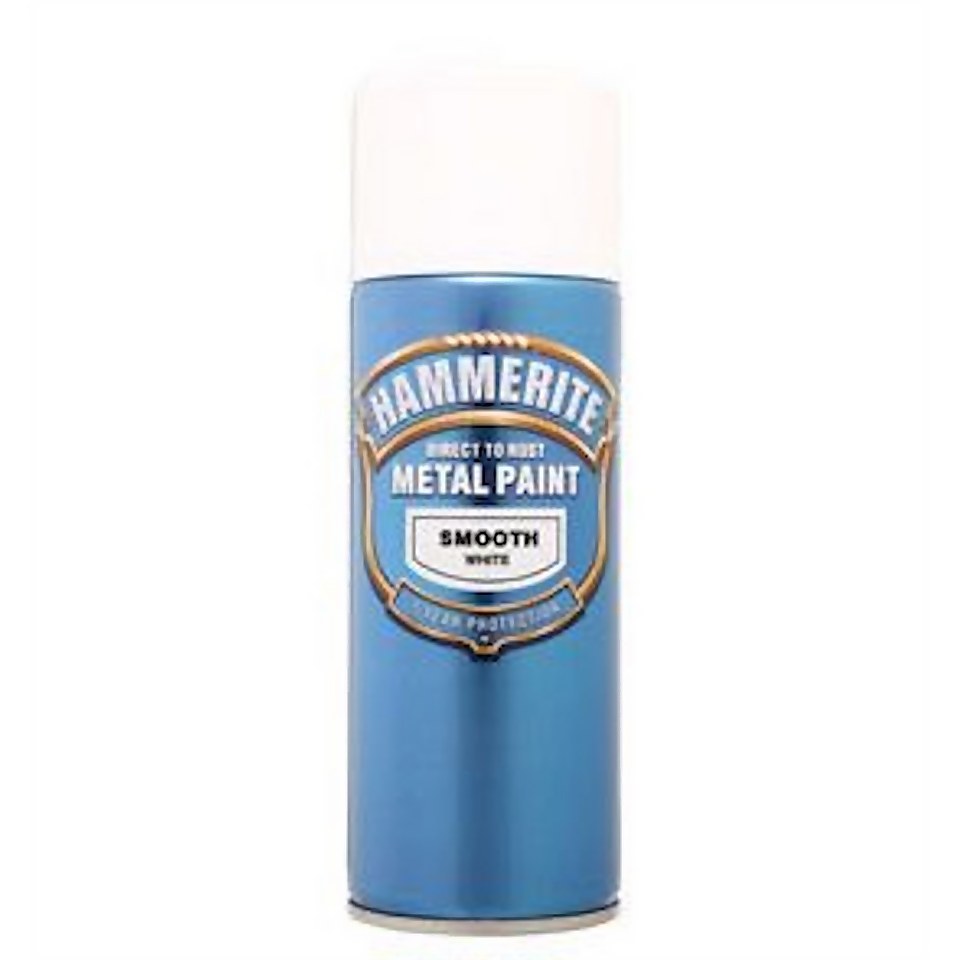 Hammerite White Exterior Smooth Aerosol Paint 400ml Homebase