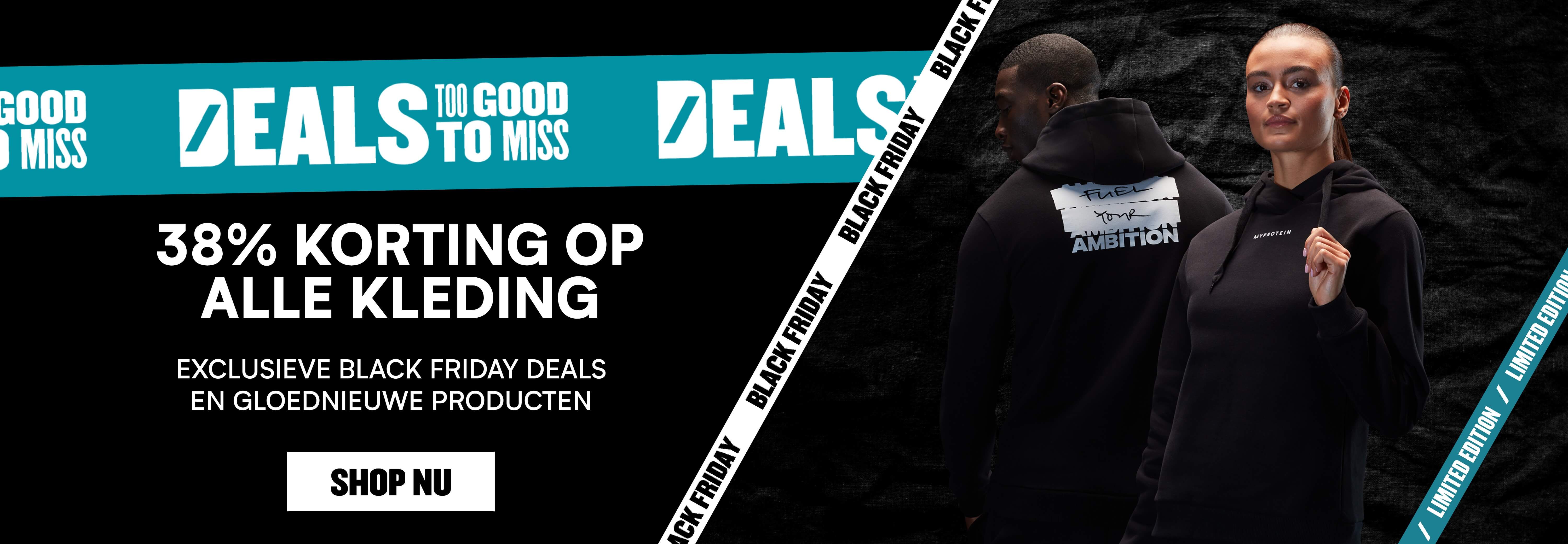 38% korting op kleding