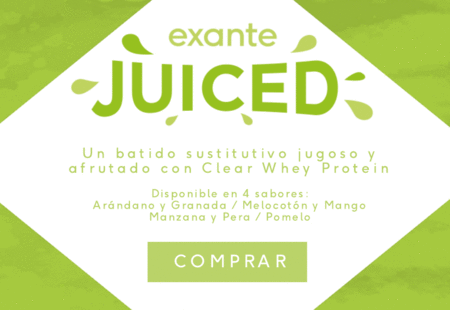 exante JUICED 'Un batido sustitutivo jugoso y afrutado con proteína de suero de leche '