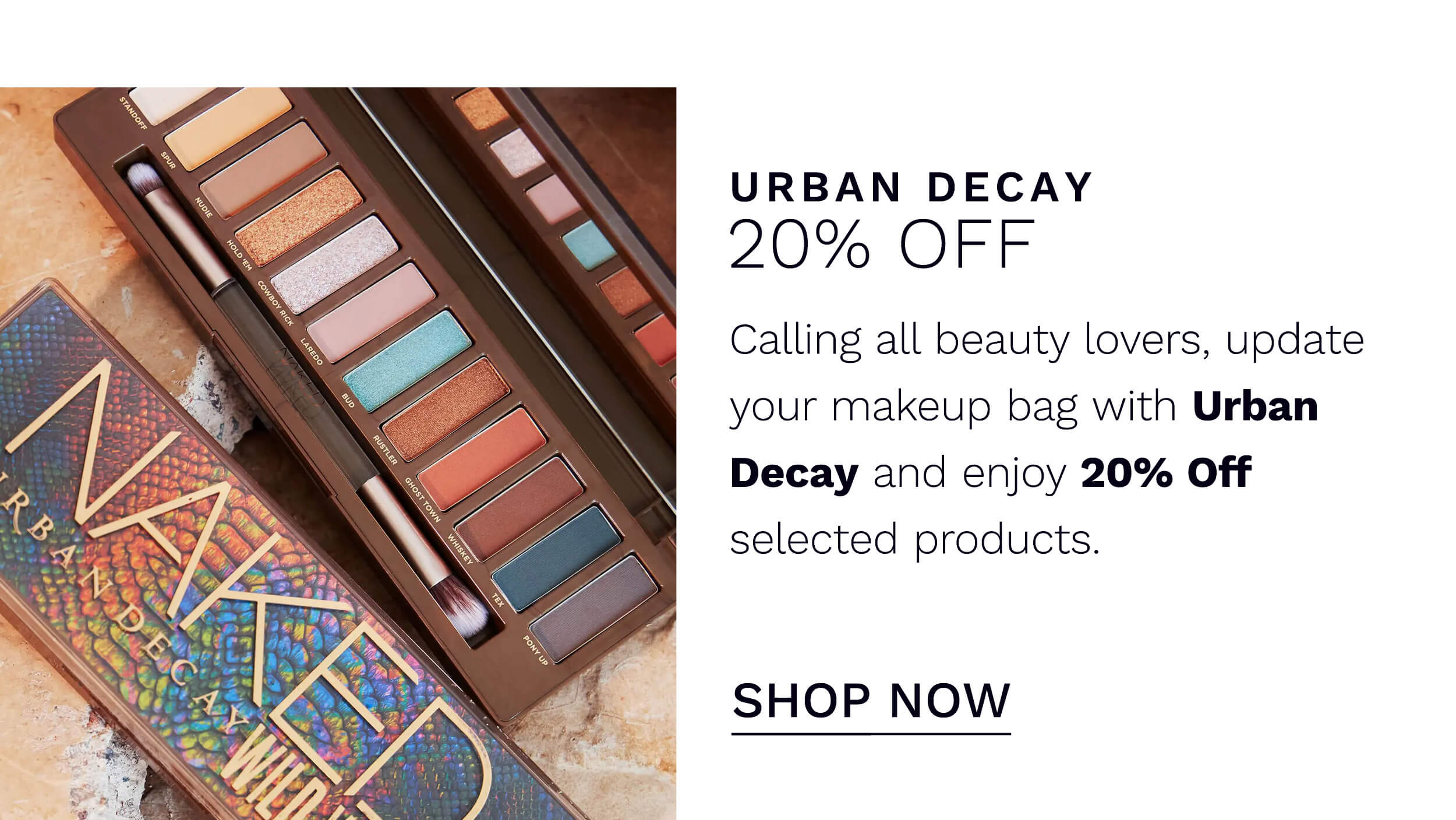 20% OFF URBAN DECAY