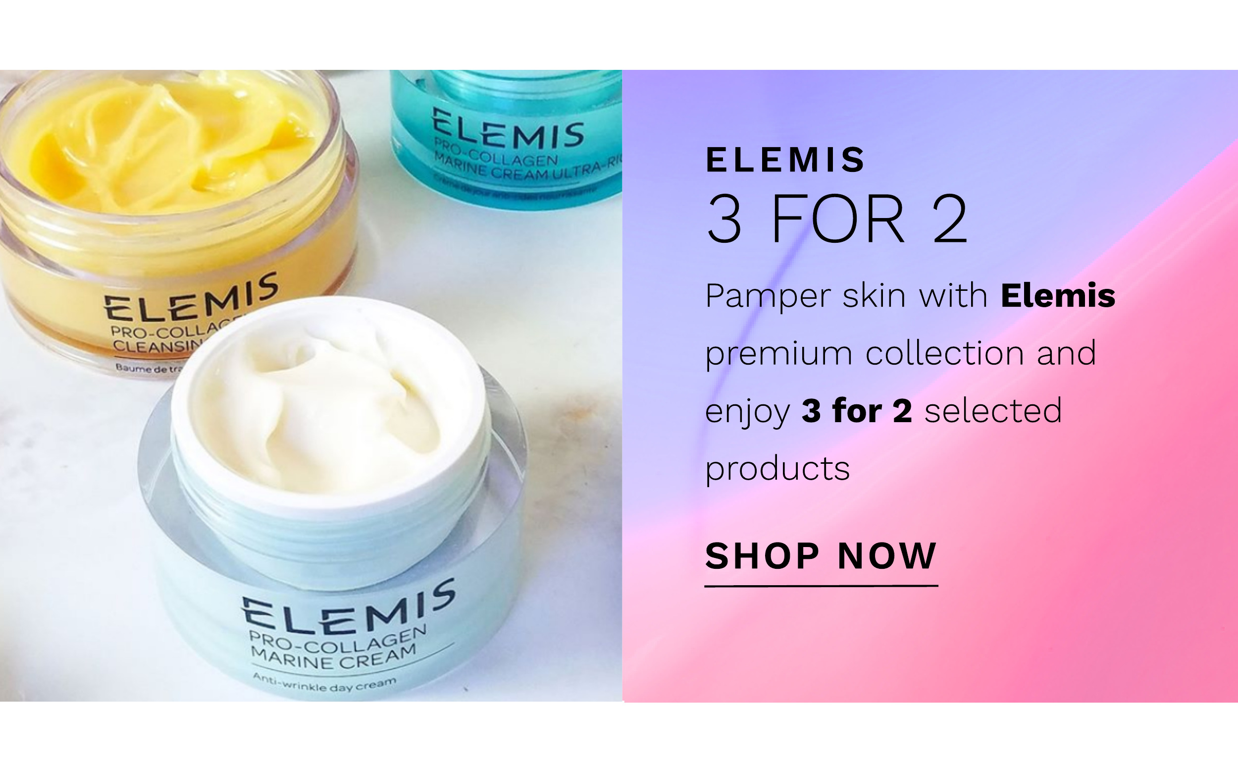 20 PERCENT OFF ELEMIS