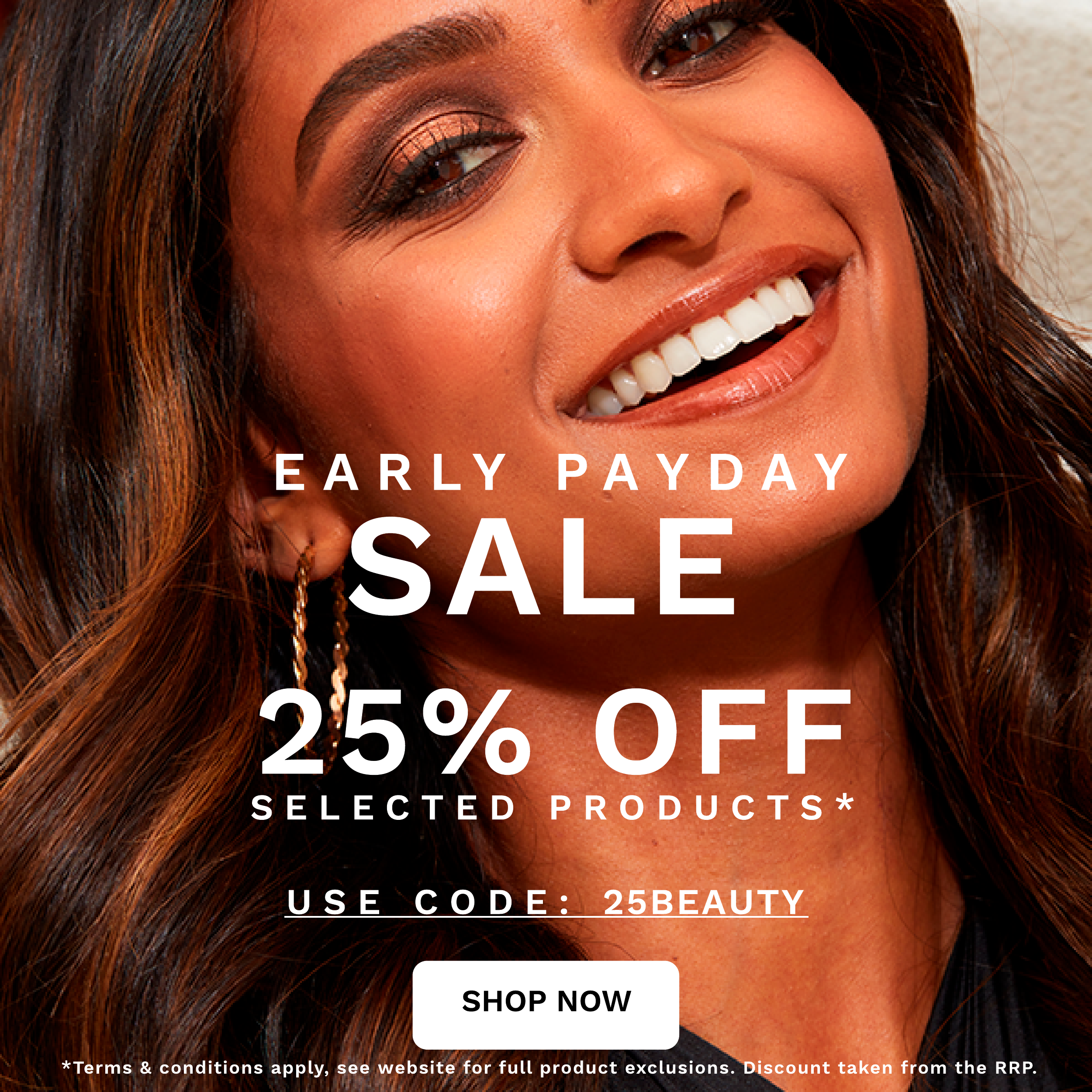 25 percent off early payday sale