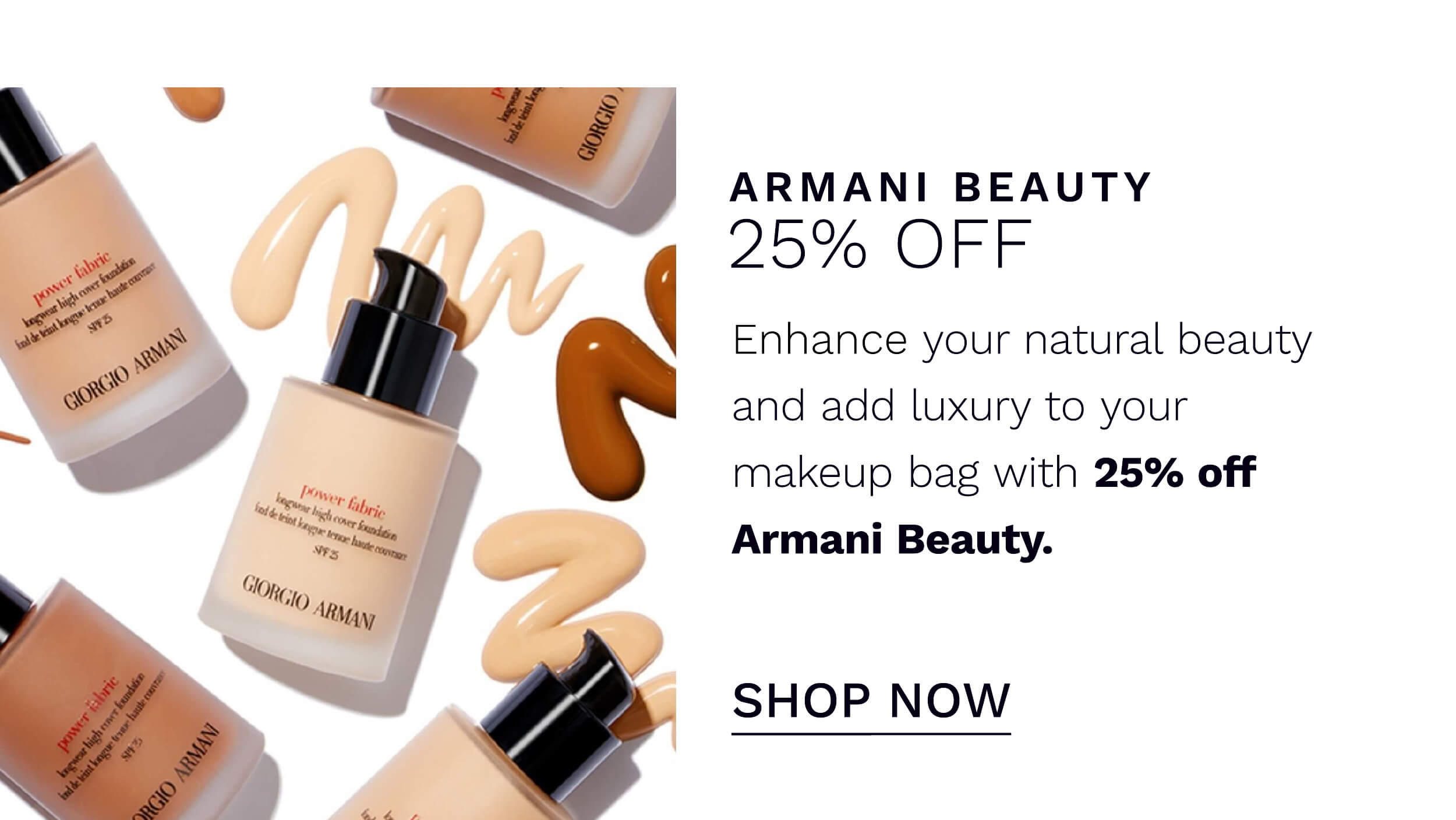25 percent off armani beauty