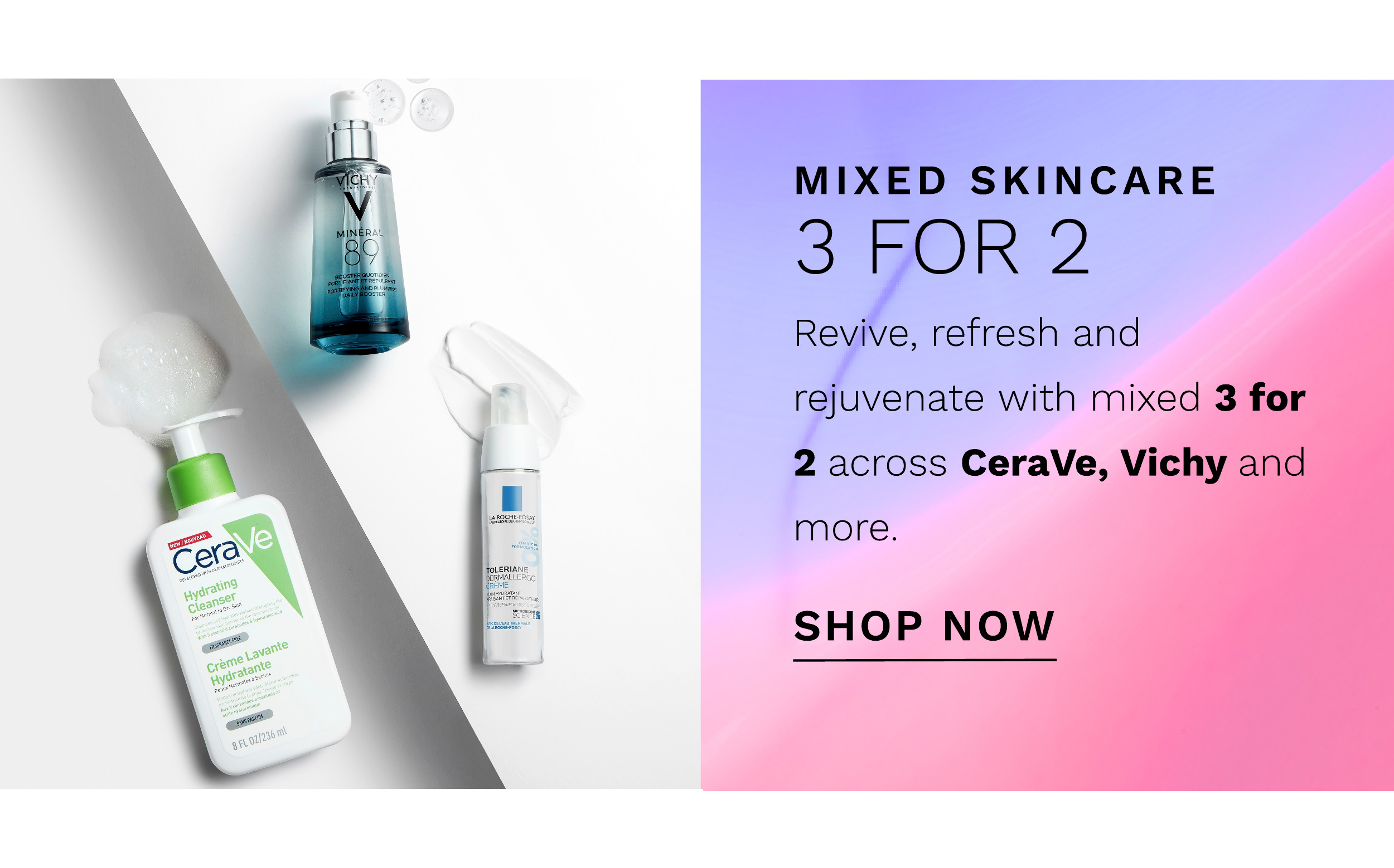 Mixed Skincare 3 For 2