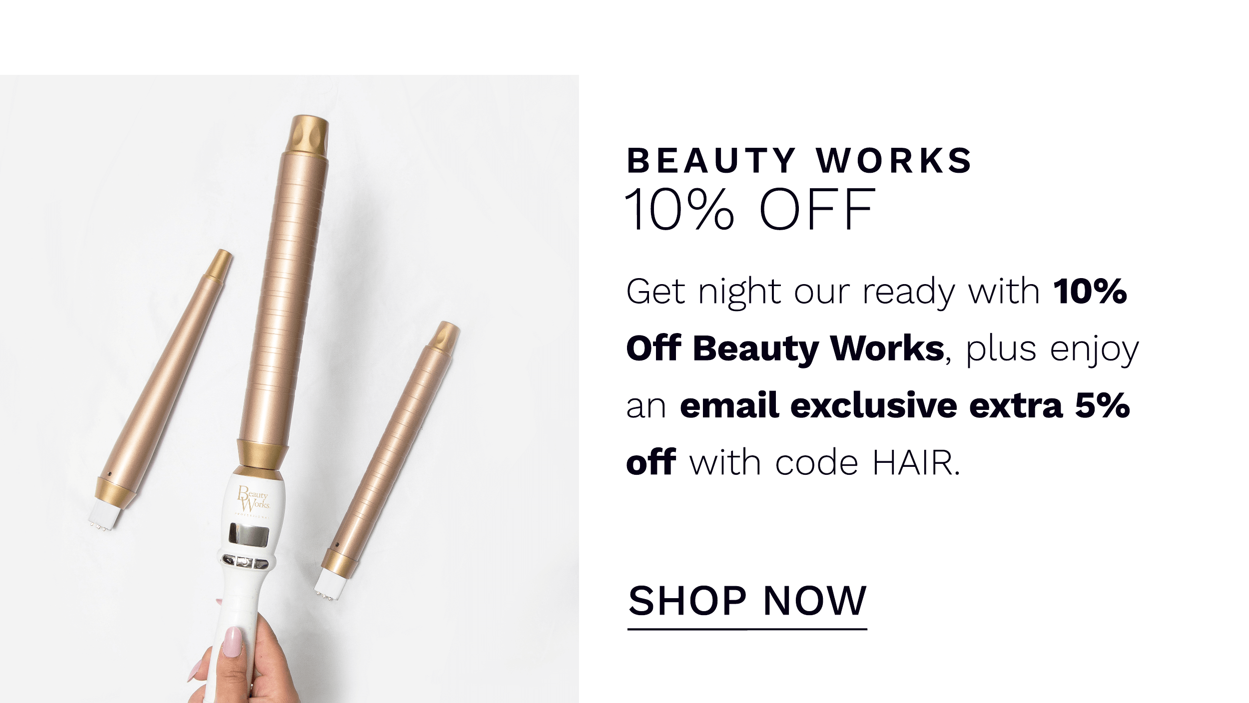 10 percent off beauty works