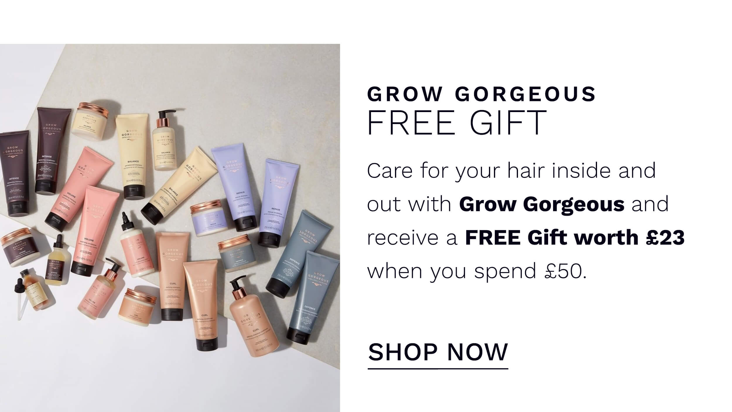 FREE GIFT WITH GROW GORGEOUS