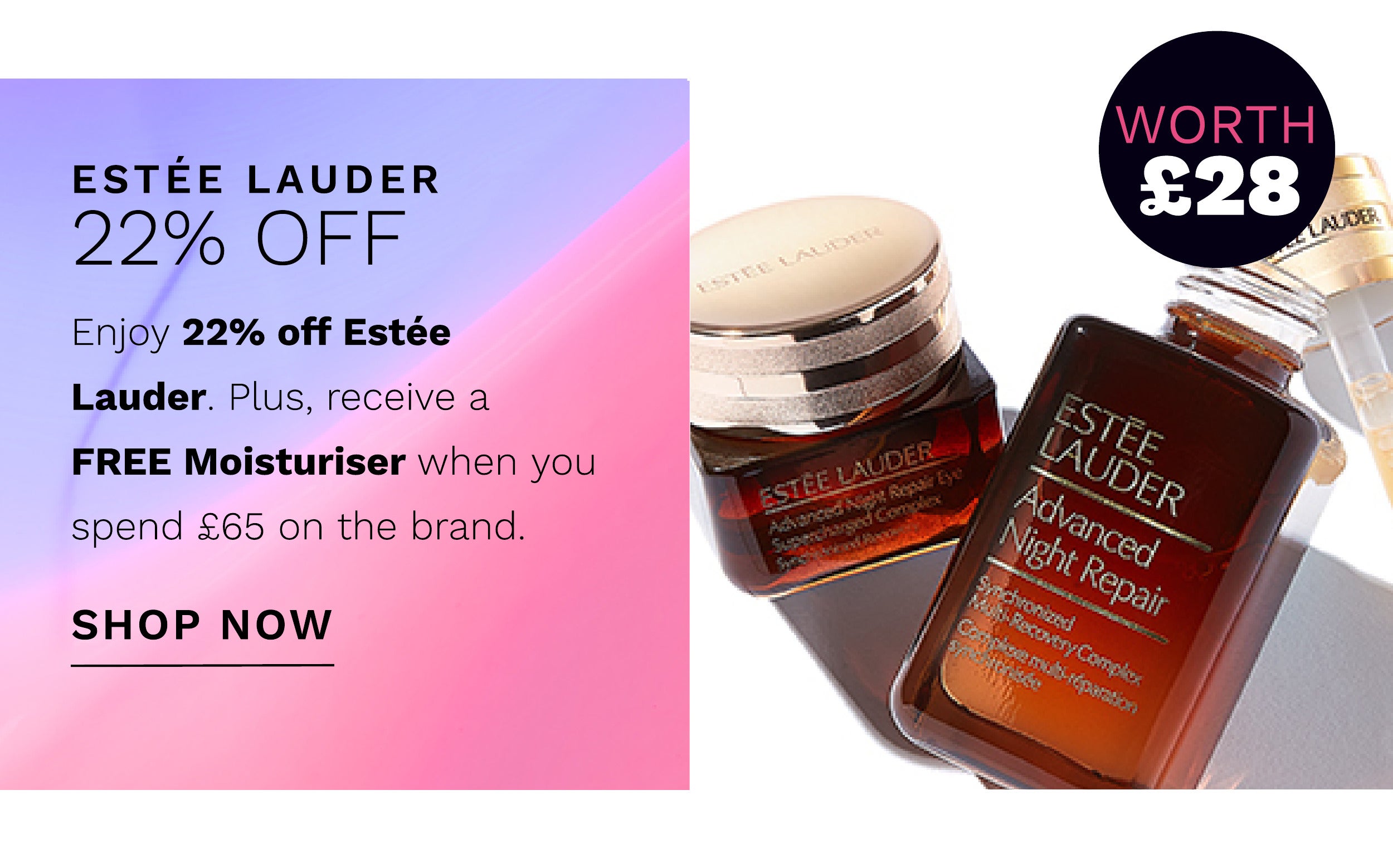 Estee Lauder 22 percent off