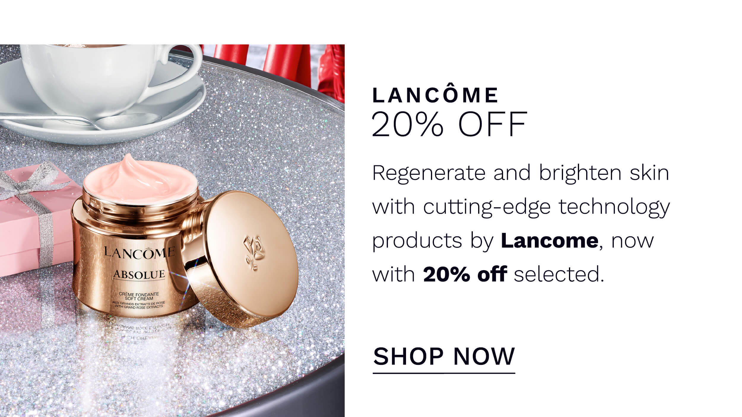 LANCOME 20 PERCENT OFF