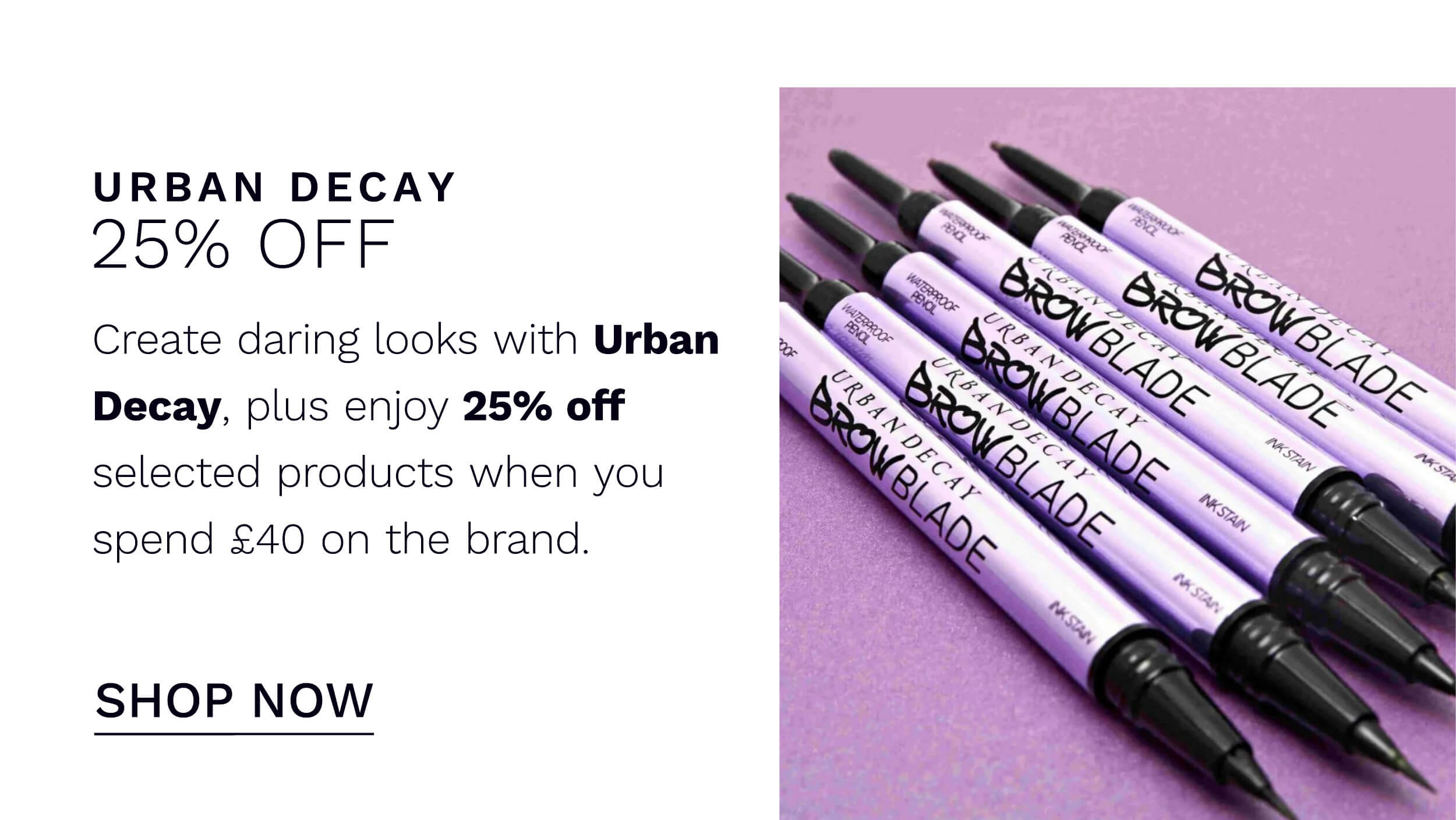 25 OFF URBAN DECAY